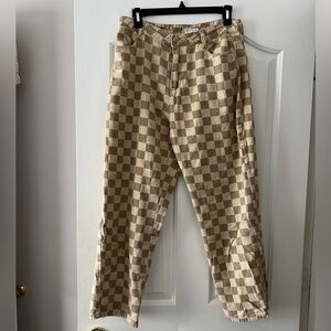 Vestique checkered pants size L
